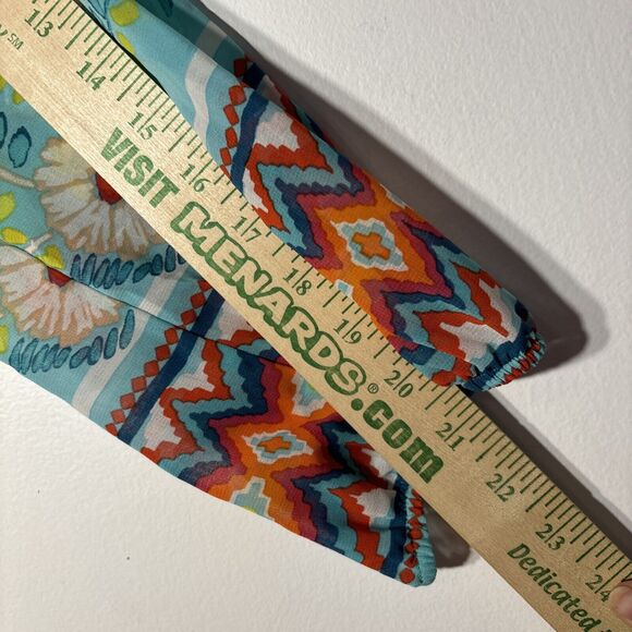 Anthropologie Fig and Flower Semi Sheer Floral Aztec Lace Blouse 1X Blouse/top - Picture 5 of 13